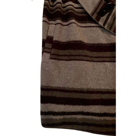 Savile Row Co Women's Wool Blend Striped Shawl/Cardigan SIZE-MEDIUM - Picture 6 of 7